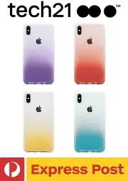iPhone XS Max ShockProof Transparent Slim Protection Case Tech 21 PURE OMBRE