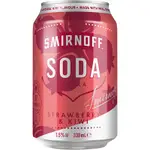 Smirnoff Soda Strawberry Kiwi Can 330mL