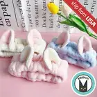 Cat Ear Cute Hair Band Headband Fast Dry Make up Drying Towel Bath Head Wrap US