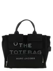 [Marc Jacobs] Marc Jacobs-The Cargo Canvas Medium Tote Borse A Mano Nero-Donna OS