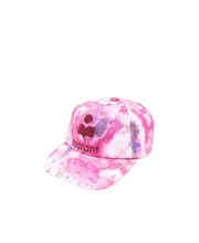 marbled-print logo cap 57 Pink