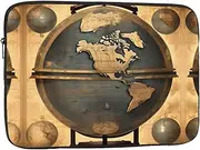 Ancient World Globe Laptop Case, Computer Case Laptop Gifts for Men Women for Travel Abroad