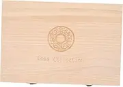 ARTIBETTER Wooden Coin Holder with Compartments Coin Storage Organizer for Up to Capsules Design with Hardware
