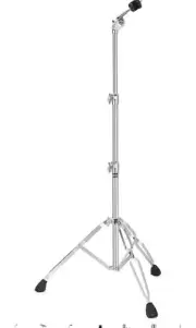 Starfavor Straight Cymbal Stand Double Braced Support Adjustable Height 22"-49"