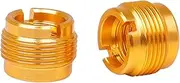 Kisangel 2Pcs Female to Male Mic Clip Conversion Screw Adapter Durable Threaded Nut for Microphone Stands and Boom Arms Lightweight and Easy to Use