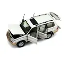 1/18 Scale Land Cruiser LC100 White DieCast Car Model Toy Collection