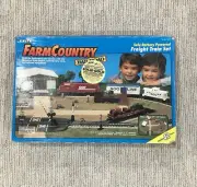 Ertl Farm Country Toy Railroad Train Set MIP 1/64 TESTED + Machine Shed Tractor
