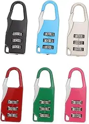 FOMIYES Compact Door Lock 3- Password Padlock Luggage Locks for Suitcases Secure Travel
