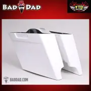 Bad Dad Hand Laid Stretched Saddlebags for 1996-2013 Two Cutouts 80955