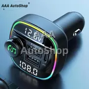 Transmitter Adapter MP3 2 USB PD Charger Hands-Free Car Radio Bluetooth 5.0 FM (for: MG)