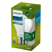 Philips A60 B22 LED 1535Lm Cool White 7.3W Ultra Efficient Globe