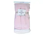 Rae Dunn Embroidered "DADDY'S GIRL" Soft Plush Pink Baby Blanket Pink