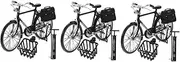Luxshiny 3 Sets Table Bike Model Iron Material Bike Model Craft Children DIY Kit