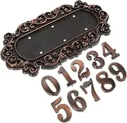 HOMSFOU 1 Set Retro House Sign Illuminated House Numbers Door Hanger Home Numbers House Personalized House Number Plaque outside Door Numbers House Address Sign Houses Acrylic Plastic