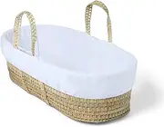 Clair de Lune Fleece Liner/Dressing for Palm and Wicker Moses Baskets (White)