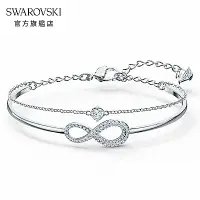 在飛比找Yahoo奇摩購物中心優惠-SWAROVSKI 施華洛世奇 Infinity 白金色愛無