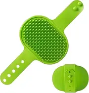 Walopola Cat Grooming Brush | Pet Cat Groomer Brush with Strap - Adjustable Massaging Tool, Dry Wet Use Comb for Long Short Coat Large Medium Small Breeds