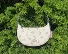 NWT Coach Mini Payton shoulder Bag Floral Print Canvas Leather Chalk Multi CBA77