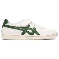 在飛比找Yahoo奇摩購物中心優惠-Onitsuka Tiger鬼塚虎-兒童 綠色線條白底 GS