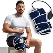 Medcosa Compression Knee Gel Pack | Pump it Up | Ice Compression Knee Wrap | Ice Knee Wrap with Cold Compression | Hot & Cold Knee Ice Wrap with Pump for Cold Therapy