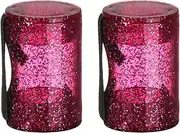 2 Pcs Rhythm Ring Shaker, Finger Sand Hammer for Ukulele Guitar (Red)