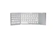 TODO Folding Bluetooth Wireless Keyboard Touchpad BT 5.1 Mac Windows Android - Silver