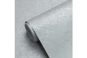 61cm x 10m Green Wallpaper Decor Faux Grasscloth Paper Wall Paper Self Adhesive Removable Silver
