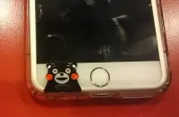 在飛比找Yahoo!奇摩拍賣優惠-蕾卡小舖~~日本製 手機 電腦防電磁波貼片熊本熊 粉色  御