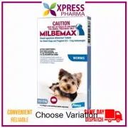 Milbemax Allwormer for Small Dogs 0.5 to 5 kg intestinal wormer NEW STOCK XPRESS