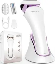 PRITECH Electric Shaver for Women - Cordless Ladies Shaver, Lady Razor Purple
