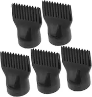 FRCOLOR 5pcs Pa(nylon) Black Hair Dryer Nozzle Diffuser Comb Hair Dryer Diffuser Blow Dryer Straightening Attachment Curly Hair Diffuser Hair Dryer