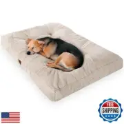 Plush Calming Dog Crate Beds for Dogs, Washable Dog Bed, Fluffy Dog Sleeping