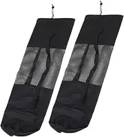 Outanaya 2pcs Yoga Mat Tote Mesh Bag for Yoga Mats Portable Exercise Pouch Thick Sports Pad for Knees