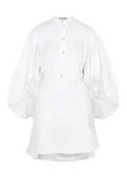 Palmer//harding Tender Cotton-poplin Mini Dress - White - 8 (UK8 / S) 8 (UK8 / S)