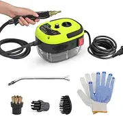 2500W Portable Handheld Steam Cleaner High Tempe ure Pr urized Steam Cleaning with Brush Heads and G s for Kitchen Furniture Bathroom Car Low AU Plug