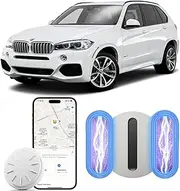 Car Tracker Mini GPS Tracker for Vehicles,No Monthly Fee Car GPS Tracker,1 PCS Real Time GPS Tracking Device with White Magnetic Case,Global Coverage Location Tracker for Car,Kids,Elderly,Pet,Items