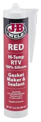Hi Temperature RTV Silicone Gasket Maker and Sealant, Red, 292 G