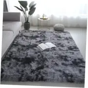 Shag Area Rugs for Bedroom Living Room,8X10 Ultra Soft 8x10 Feet Mottling Black