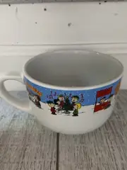 Peanuts Charlie Brown Merry Christmas Large Mug Cup Soup Bowl Ceramic 16 Oz
