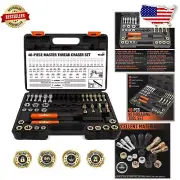 High-Temperature 48-Piece Thread Chaser Set in Blow Mold Case for Easy Storage