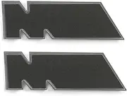 2Pcs Tri-Color /// Car Exterior Badge Emblem,3D ABS Car Body Rear Trunk Fender Badge Decal for BMW Series Replacement Decoration Accessories (Silver)