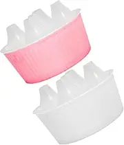 Toddmomy 2pcs Hydroponic Flower Pots for Narcissus Design with Water Level Indicator Easy Setup Decorative Planter for Indoor Plant Nursery
