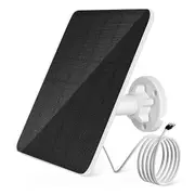 Solar Panel for Ring Doorbell, 5W Solar Panel for Ring Video Doorbell 2, Video Doorbell 3, Video Doorbell 3+ BlackWhite