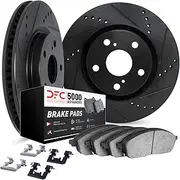 [Dynamic Friction Company] Front Brakes and Rotors| Hardware Included| Front 5000 Advanced Brake Pads and Rotors Kit| Fits 2016-2017 Hyundai Veloster