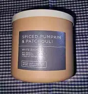 Bath & Body Works 3-Wick SPICED PUMPKIN & PATCHOULI CANDLE HTF