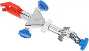 Anneome 3 Prong Finger Clamp Holder Laboratory Clamp Iron Electroplated Surface Versatile for Experiments