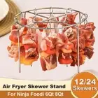 12/24 String Grill Rack Vertical Skewer Holder New Baking Needle