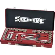 Sidchrome Set Socket 1/2 Drive AF/Metric 41 Pieces SIDSCMT14104