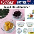 370ML Round Glass Food Storage Containers With Lids Lunch Box Microwave Safe