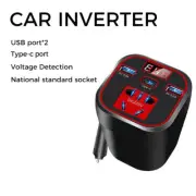 Car Power Inverter DC 12V/24V To 220V Converter Adapter Socket USB Fast Charger
